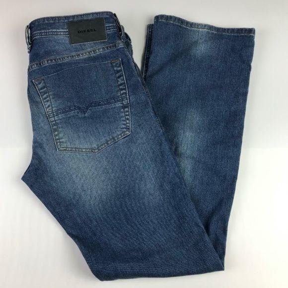 Diesel C84QQ Stretch Zatiny Regular Bootcut Jeans - Picture 1 of 7